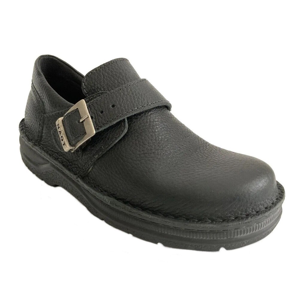 NAOT Clogs Size 41 US 10 - 10.5M Black Leather Slip-on Mary Jane